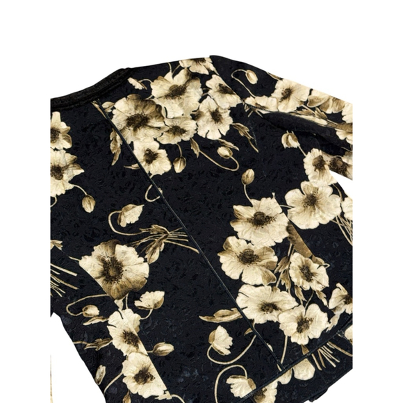 DOLCE & GABBANA women’s AUTHENTIC Floral Textured front button jacket blazer - Picture 6 of 9